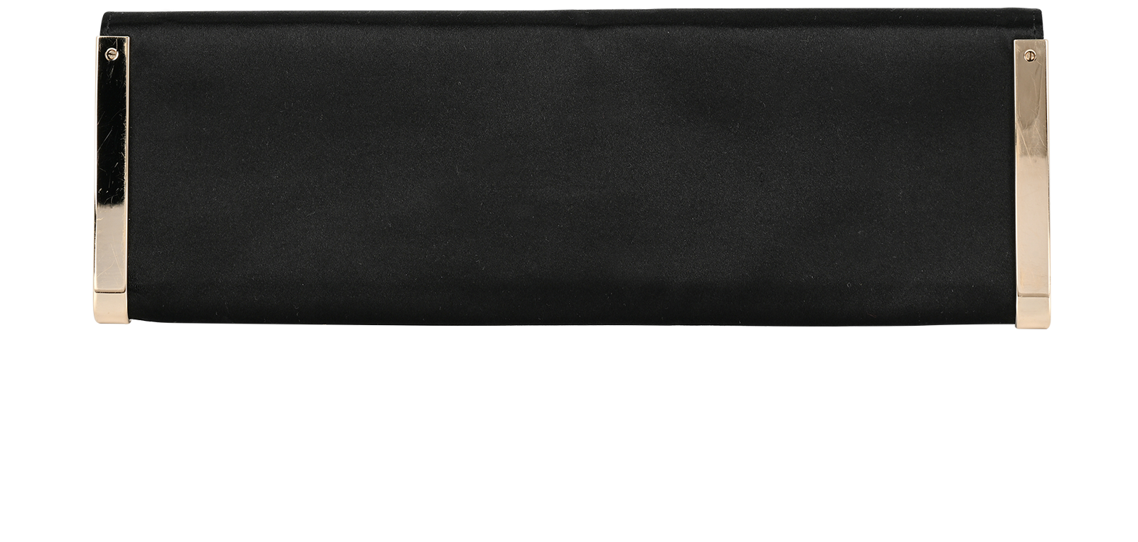 Vintage Clutch, &pound;295, Handbags, Black, Satin, Back view